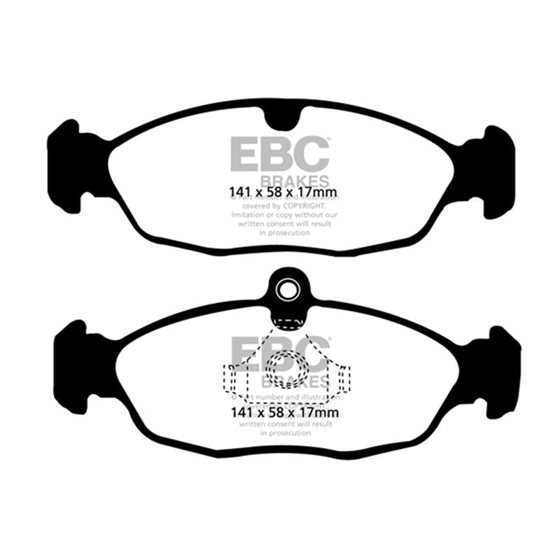 EBC Yellowstuff Street And Track Brake Pads (DP41198R)