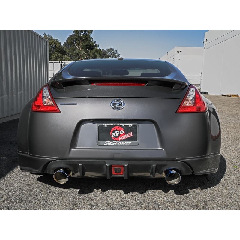 Takeda 2-1/2 IN 304 Stainless Steel Cat-Back Exhaust System w/ Blue Flame Tips (49-36139-L)