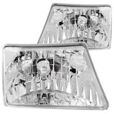 ANZO USA 1998-2000 Ford Ranger Crystal Headlights Chrome (111037)