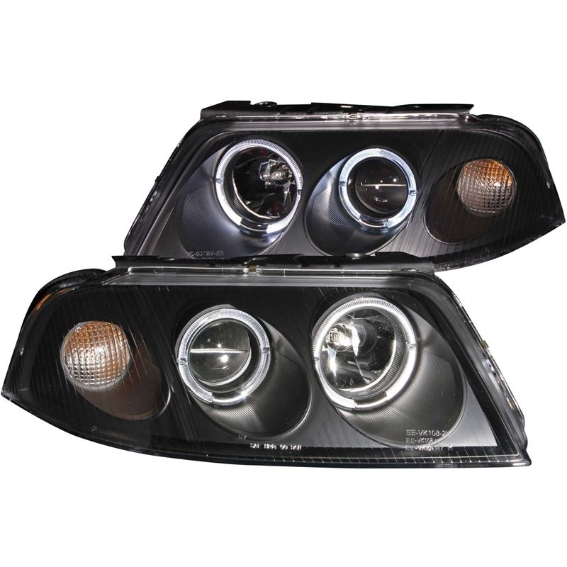 ANZO USA 2001-2005 Volkswagen Passat Projector Headlights w/ Halo Black (121357)