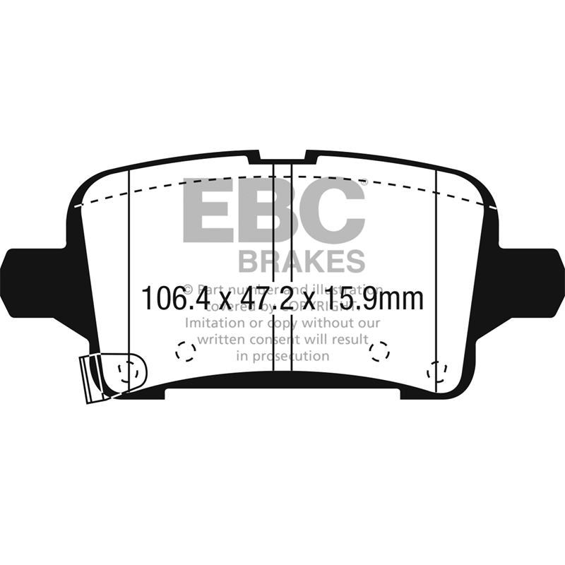 EBC Redstuff Ceramic Low Dust Brake Pads (DP33074C)