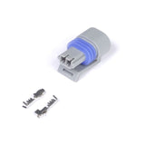 Haltech Plug and Pins Only - Delphi 2 Pin GM style Air temp (Grey) (HT-030410)