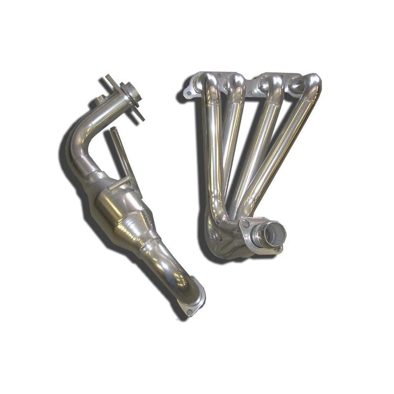 PPE Engineering MR2 Spyder Race header and 2.25" HF Cat - 304 stainless (210007 - SS) 1