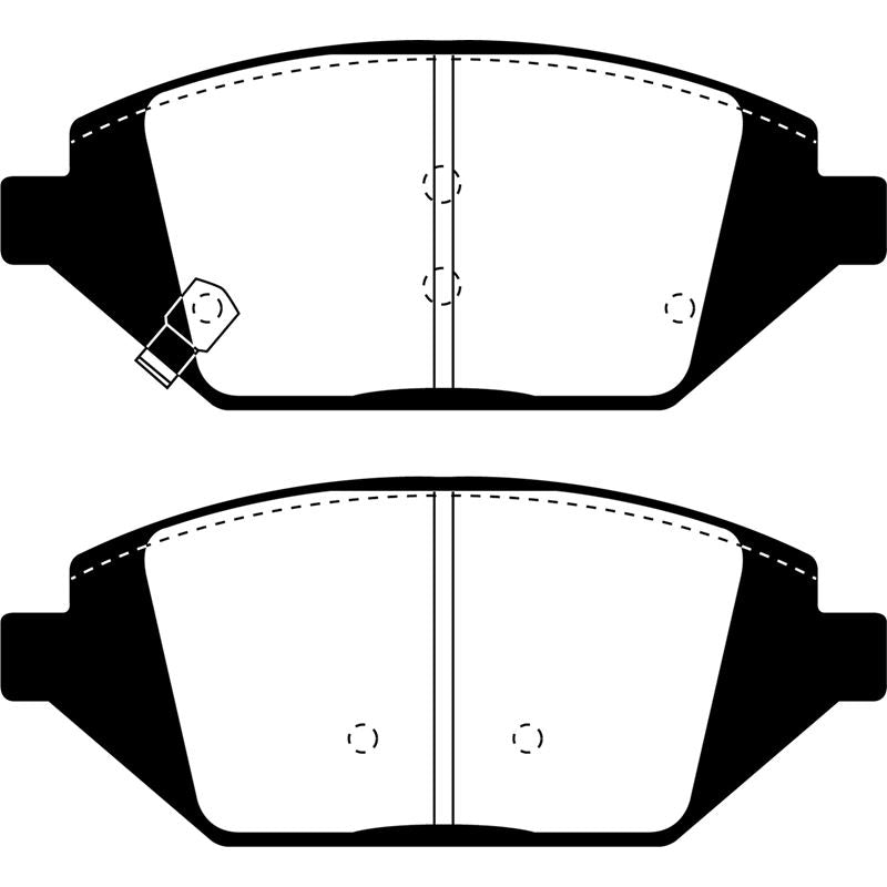 EBC Greenstuff 2000 Series Sport Brake Pads (DP23058)