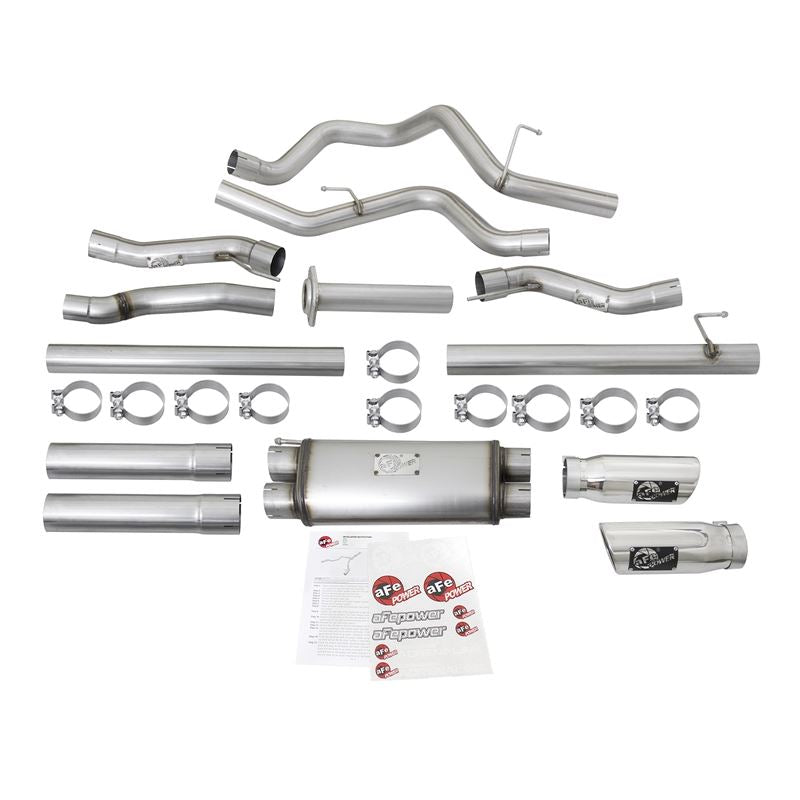 aFe MACH Force-Xp 3 IN 409 Stainless Steel Cat-Back Exhaust System w/Polished Tip (49-43045-P)