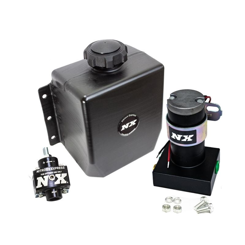 Nitrous Express Stand Alone Fuel Enrichment System w/External Fuel Pump/Fuel Regulator/3qt Tank (15003-3QT)