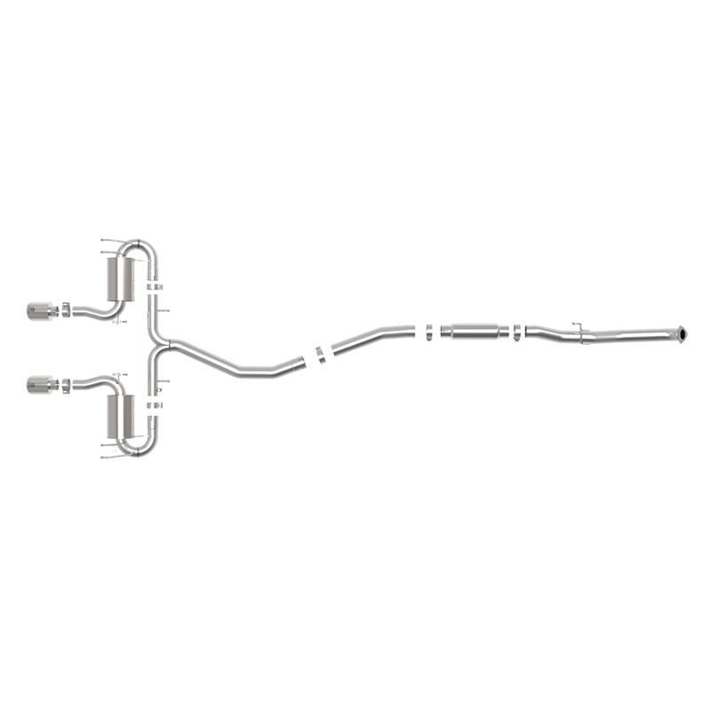 Takeda 3 IN 304 Stainless Steel Cat-Back Exhaust System w/ Polished Tips (49-36624-P)