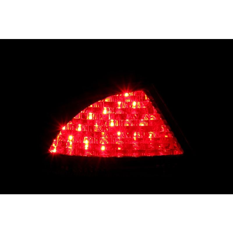 ANZO USA 2000-2005 Mercedes Benz S Class W220 LED Taillights Red/Smoke (321122)