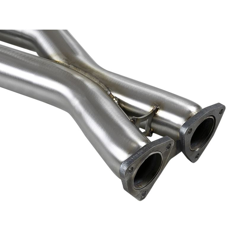 aFe Twisted Steel 2-1/2 IN 304 Stainless Steel Race Series X-Pipe (48-36324)