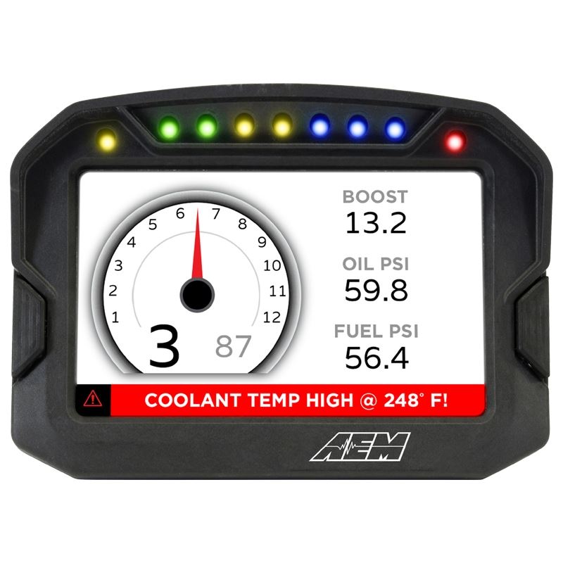 AEM Electronics CD-5LG Carbon Logging Display with Internal GPS (30-5602)