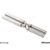 GTHAUS American Roar Section 2 (Catback X-Pipe) resonator delete Section; Stainless Steel (FO0141001)