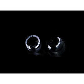 ANZO USA 1996-1998 Honda Civic Projector Headlights w/ Halo Black (121068)