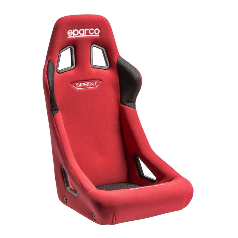 Sparco Sprint Racing Seats, Red/Red Cloth with Red Stitch (008235RS)