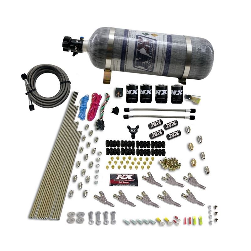 Nitrous Express Vortech Nozzle Nitrous Kit w/12lb Composite Bottle (80016-12)