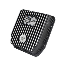 Load image into Gallery viewer, aFe Power Transmission Pan Black w/ Machined Fins (46-70222)