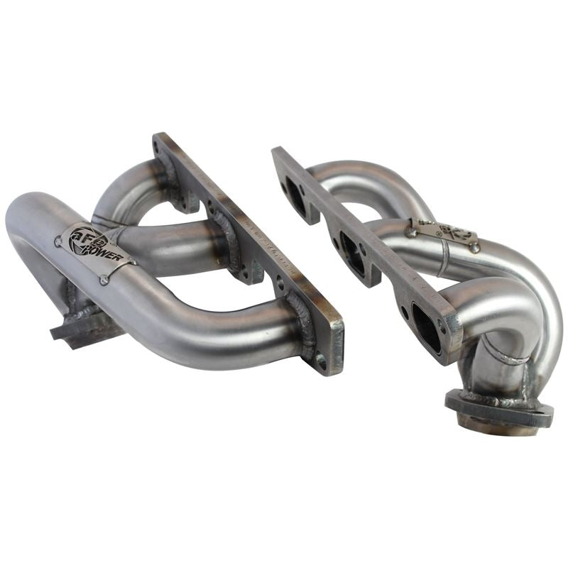 aFe Twisted Steel 409 Stainless Steel Shorty Header (48-48023)