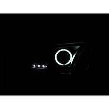 Load image into Gallery viewer, ANZO USA 2010-2014 Ford Mustang Projector Headlights w/ Halo Black (CCFL) (121323)