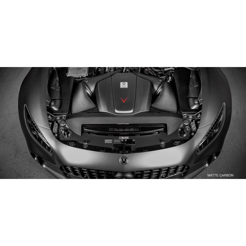 Eventuri Mercedes C190 R190 AMG GT Black Carbon Intake + Engine Cover - MATTE  (EVE-AMGGT-CFM-INT)