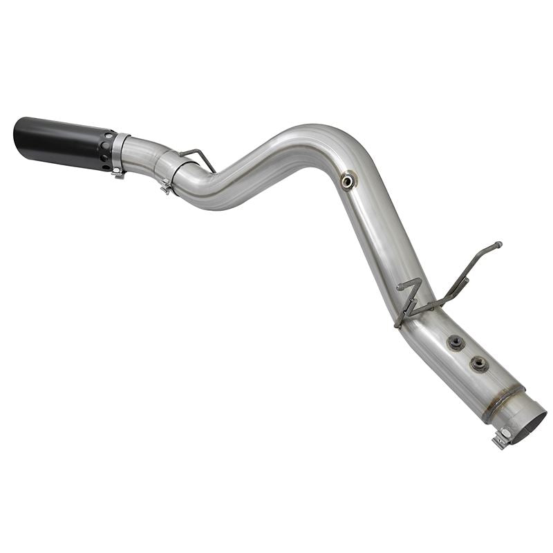 aFe ATLAS 4 IN Aluminized Steel DPF-Back Exhaust System w/Black Tip (49-04085-B)