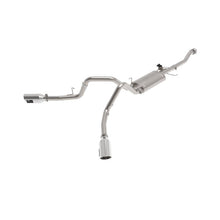 Load image into Gallery viewer, aFe Gemini XV 3 IN 304 Stainless Steel Cat-Back Exhaust System w/ Cut-Out Polished for 2021-2021 Ford F-150(49-33129-P)