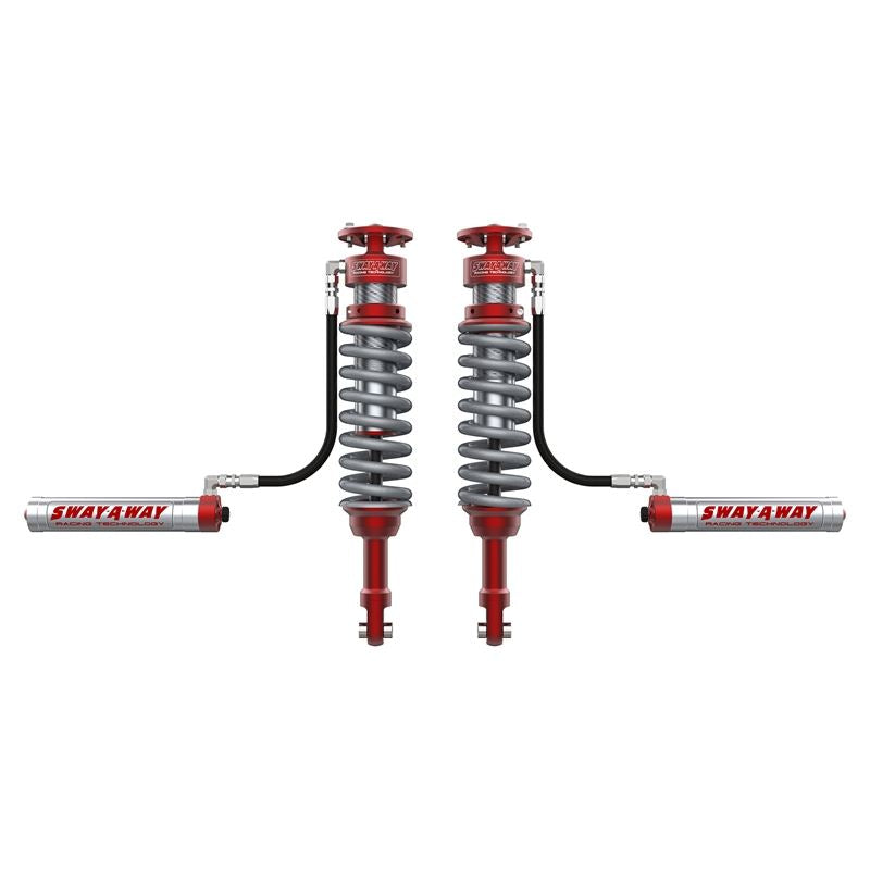 aFe Sway-A-Way 3.0 Front Coilover Kit w/ Remote Reservoirs and Compression Adjuster (301-5000-02-CA)