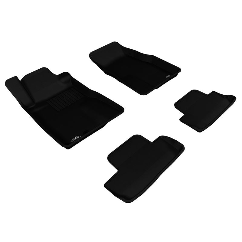 3D Maxpider KAGU Floor Mat, BLACK, 1ST ROW/2ND ROW (L1FR06501509)