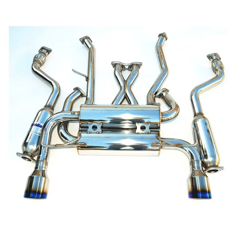 Invidia 03-08 Infiniti G35 Coupe Gemini Single Layer Titanium Tip Cat-back Exhaust (HS03IG3GIT)