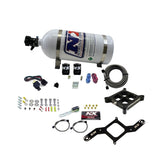 Nitrous Express 4150 Single Entry Crossbar Nitrous Plate Kit Pro-Power (100-500HP) w/10lb Bottle (63540-10)