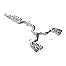 Load image into Gallery viewer, MBRP Exhaust 3in. Cat Back Quad Split Rear T304 CF Tip (S4612304)