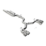 MBRP Exhaust 3in. Cat Back Quad Split Rear T304 CF Tip (S4612304)