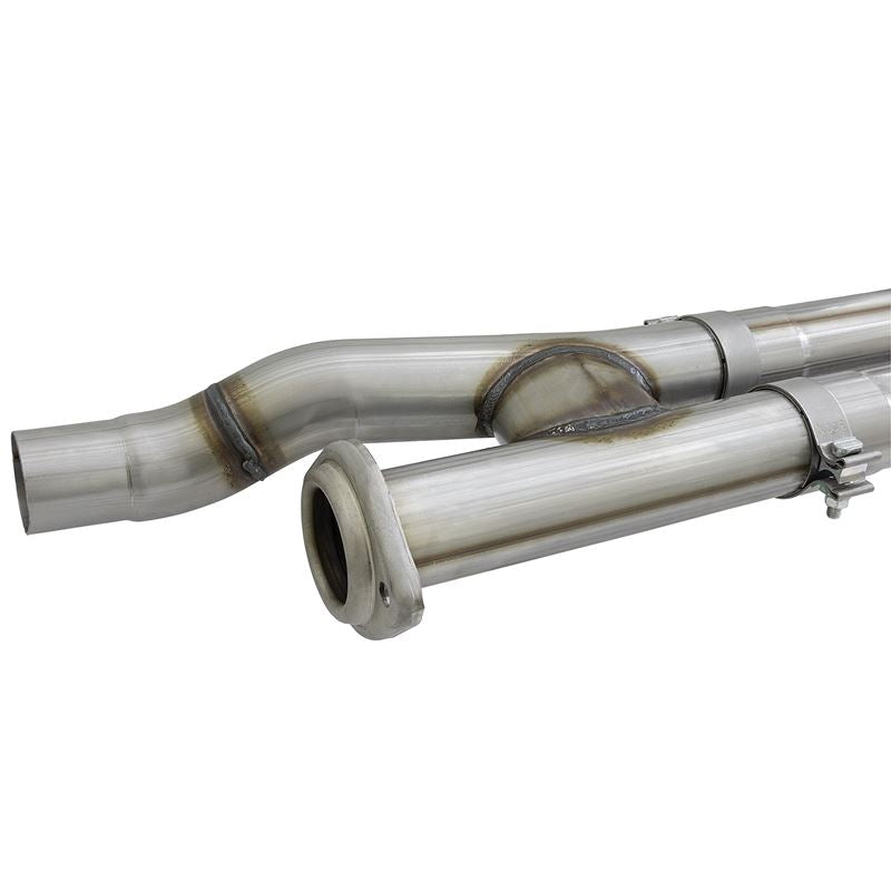 aFe Rebel Series 3 IN 409 Stainless Steel Cat-Back Exhaust System w/Polished Tip (49-43091-P)