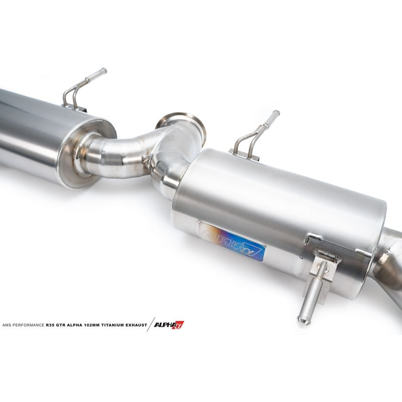 AMS Performance R35 GTR ALPHA 102mm Titanium Exhaust (ALP.07.05.0007-1)