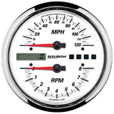 AutoMeter Pro-Cycle Gauge Tach/Speedo 4 1/2in 8K Rpm/120 Mph White (19467)