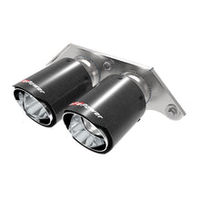 Load image into Gallery viewer, aFe MACH Force-Xp 4 IN Carbon Fiber OE Replacement Exhaust Tips for 2014-2016 Porsche 911(49C36435-C)