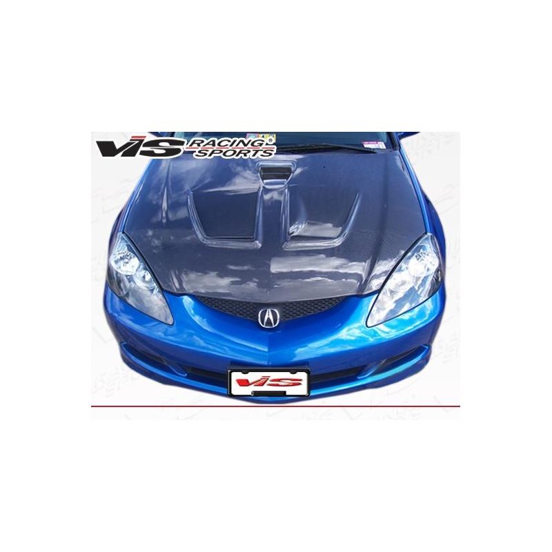 VIS Racing Techno R Style Black Carbon Fiber Hood (02ACRSX2DTNR-010C)