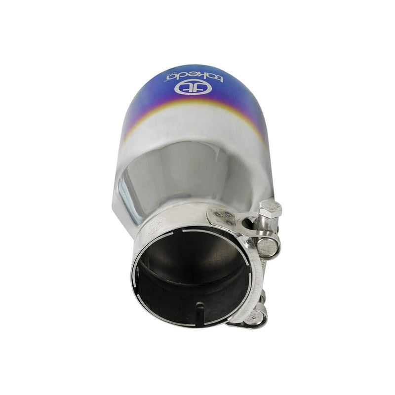 Takeda 304 Stainless Steel Clamp-on Exhaust Tip Blue Flame (49T25404-L07)