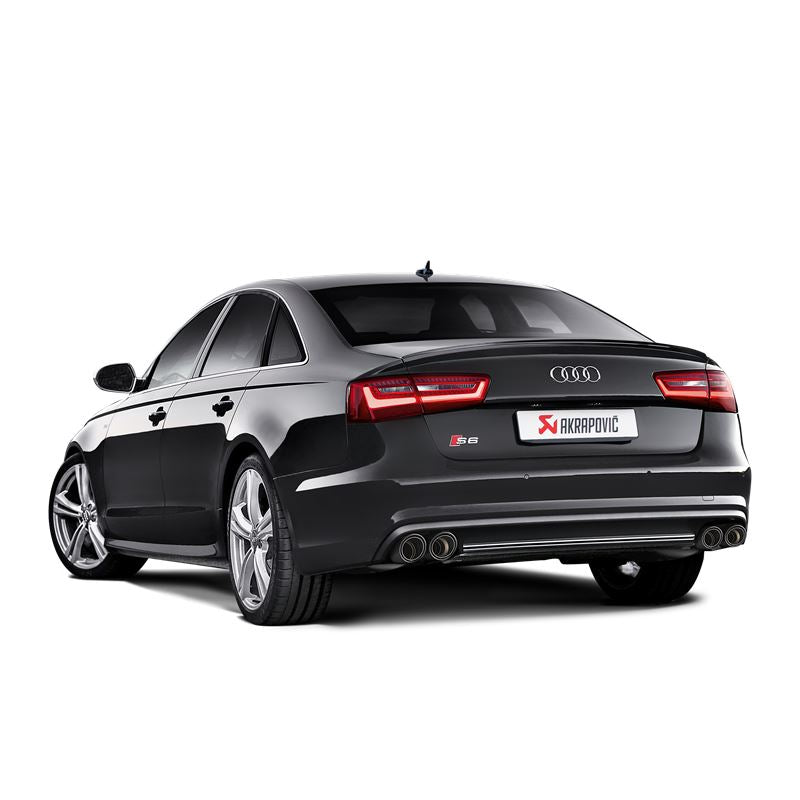 Akrapovic 14-17 Audi RS7 Sportback (C7) Evolution Line Cat Back (Titanium) w/ Carbon Tips (S-AU/TI/4H)