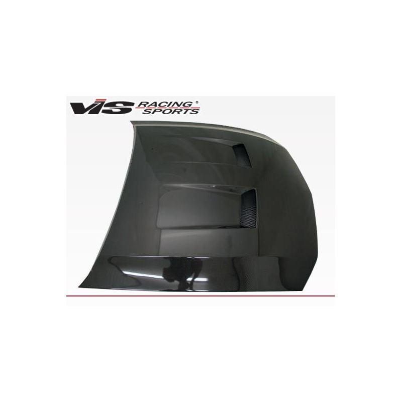 VIS Racing Heat Extractor Style Black Carbon Fiber Hood (05FDMUS2DGT-010C)