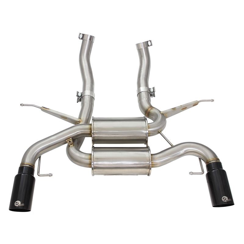 aFe MACH Force-Xp 2-1/2in 304 Stainless Steel Axle-Back Exhaust System w/Black Tip (49-36327-B)