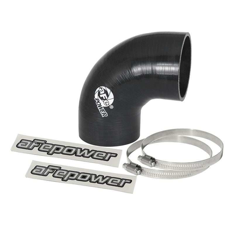 aFe Cold Air Intake System (2-3/4 IN ID x 5 IN L x 90 Deg.) Elbow Coupler - Black (59-00076)