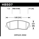 Hawk Performance Performance Ceramic Brake Pads (HB507Z.711)