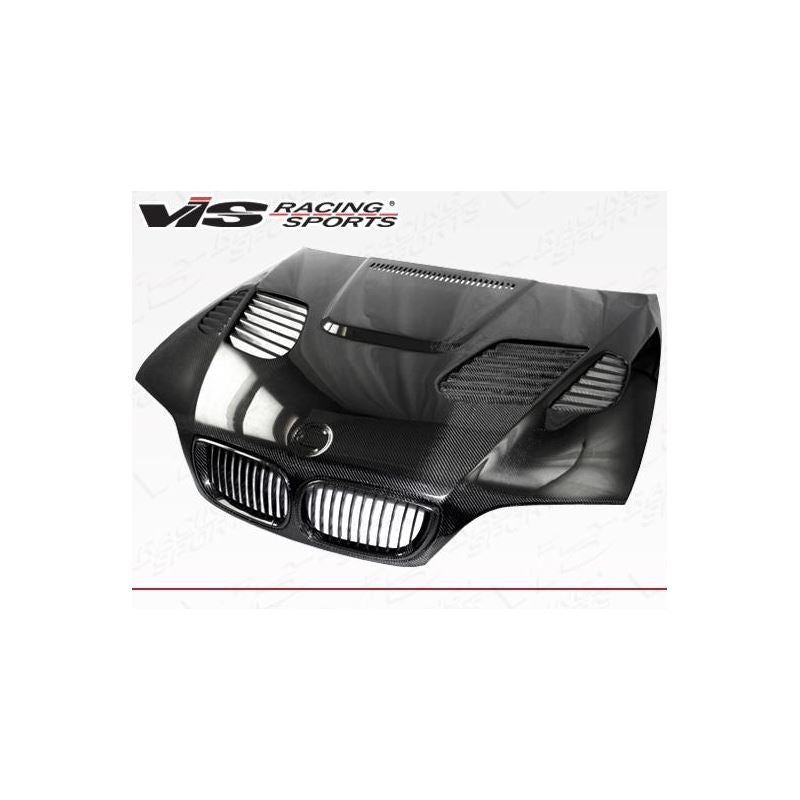 VIS Racing GTR Style Black Carbon Fiber Hood (02BME464DGTR-010C)