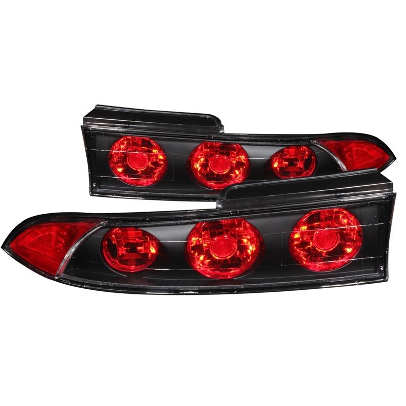 ANZO USA 1995-1999 Mitsubishi Eclipse Taillights Black (221084)