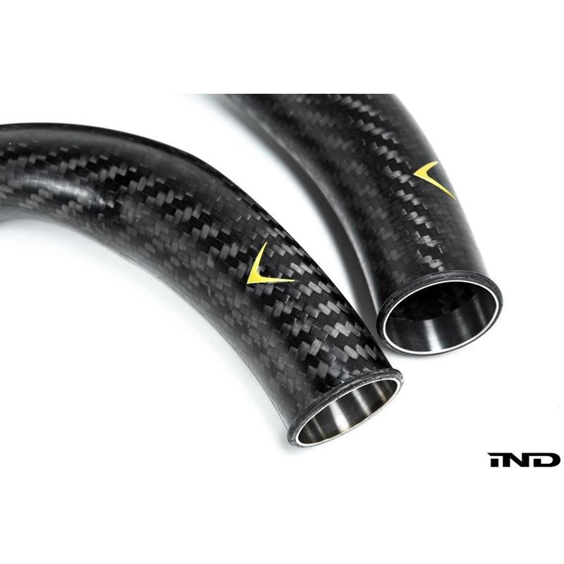 Eventuri BWW F8X M2C / M3 / M4 S55 Black Carbon Charge Pipes (EVE-S55-CF-CHG)