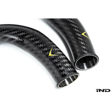 Load image into Gallery viewer, Eventuri BWW F8X M2C / M3 / M4 S55 Black Carbon Charge Pipes (EVE-S55-CF-CHG)