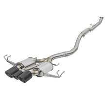 Load image into Gallery viewer, Takeda 3 IN 304 Stainless Steel Cat-Back Exhaust System w/ Carbon Fiber Tips (49-36616-C)