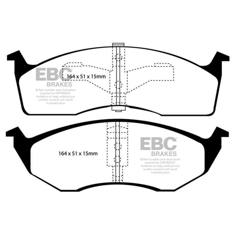 EBC Greenstuff 2000 Series Sport Brake Pads (DP21065)