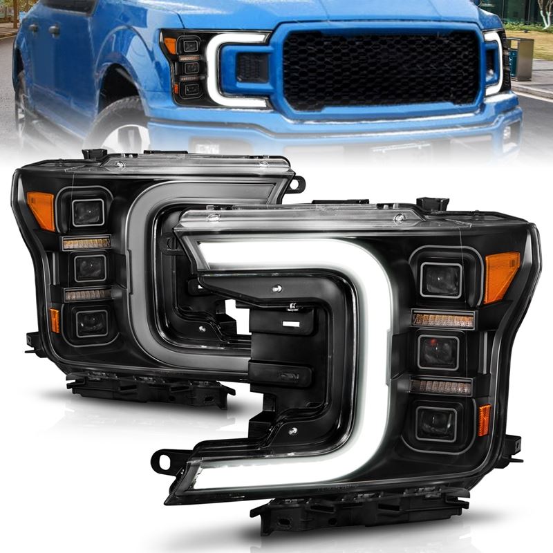 ANZO USA LED Projector Headlight Set for 2018-2020 Ford F-150 (111519)