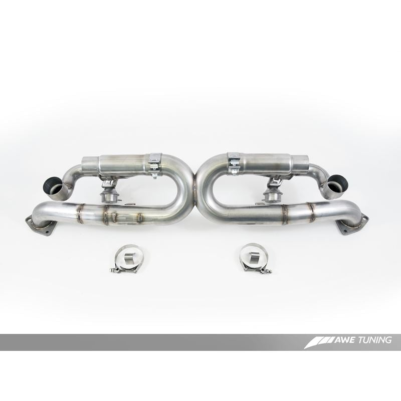 AWE SwitchPath Exhaust for Porsche 991 - Non-PSE cars - Diamond Black Tips (3025-43014)