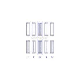 King Engine Bearings Main Bearing Set for 1969-1978 Ford LTD (MB5505XP 010)